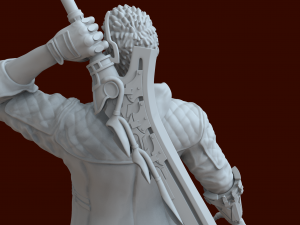 devil may cry character nero 3d print model Model Cetak 3D