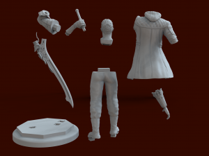 devil may cry character nero 3d print model Model Cetak 3D