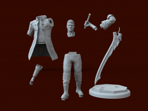 devil may cry character nero 3d print model Model Cetak 3D