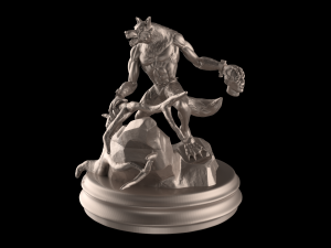 werewolf 3d print model 3D-Druckmodell