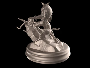 modelo de impress&atilde;o 3d de lobisomem Modelo de Impressão 3D