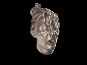 modelo de impress&atilde;o 3d de lobisomem Modelo de Impressão 3D