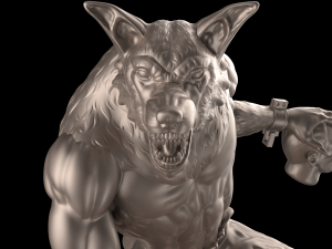 werewolf 3d print model 3D-Druckmodell