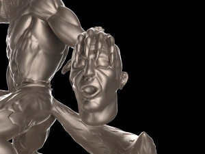 modelo de impress&atilde;o 3d de lobisomem Modelo de Impressão 3D