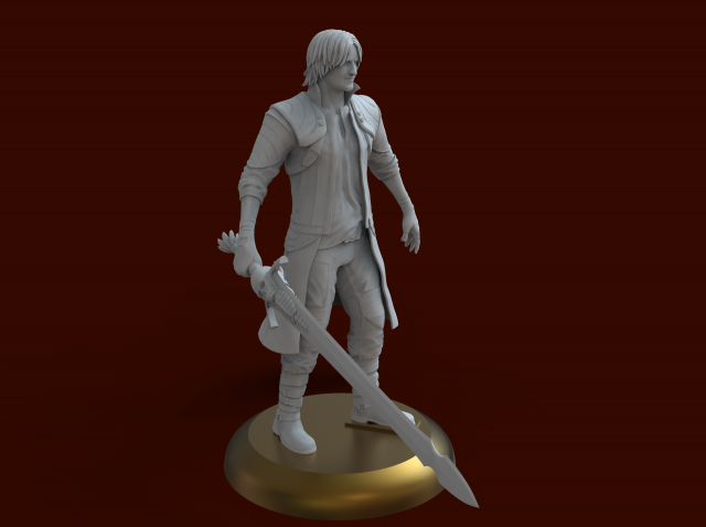 devil may cry character dante 3d print model 3D 打印模型 .c4d .max .obj .3ds .fbx .stl .blend 