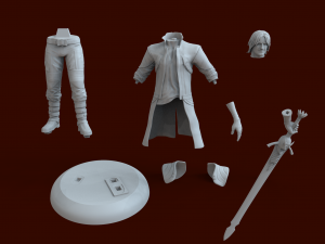 devil may cry character dante 3d print model 3D 打印模型