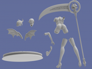 succubus 3D 프린트 모델