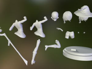 megumin figure 3d print model 3D Print Model