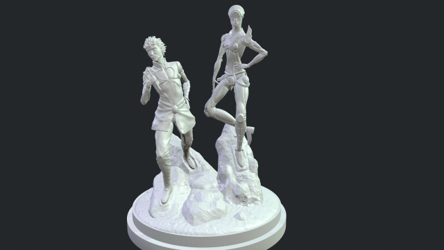 jojo gold wind 3D Print Model .c4d .max .obj .3ds .fbx .stl .blend 