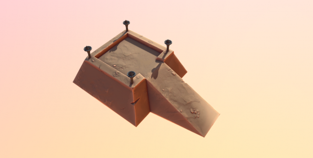 sand building 3D Model .c4d .max .obj .3ds .fbx .stl .blend 