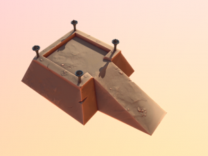 sand building 3D 모델