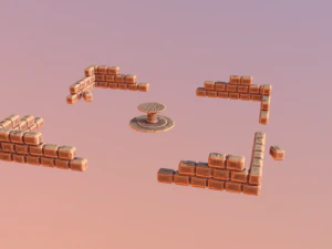 sand building 2 3D Model