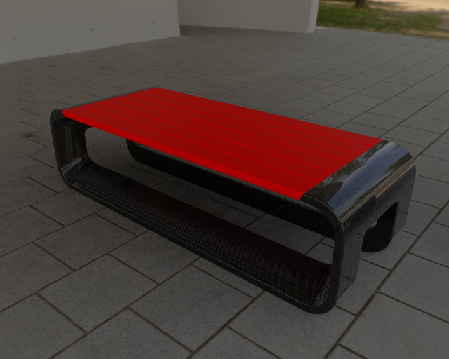 bench Model 3D .c4d .max .obj .3ds .fbx .stl .blend 