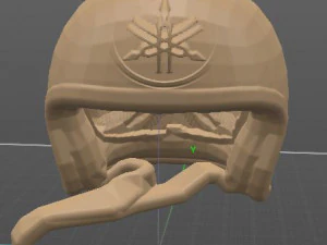 ヘルメットモトヤマハ 3Dプリントモデル