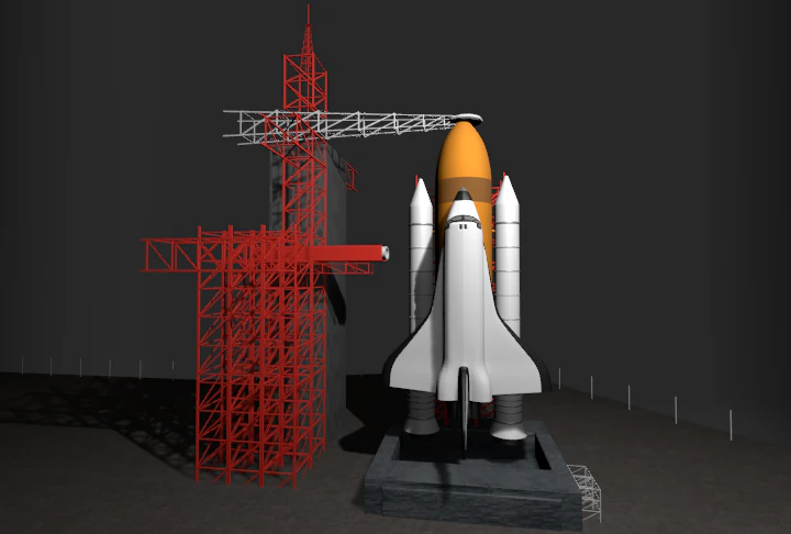 space shuttle 3D Model .c4d .max .obj .3ds .fbx .stl .blend