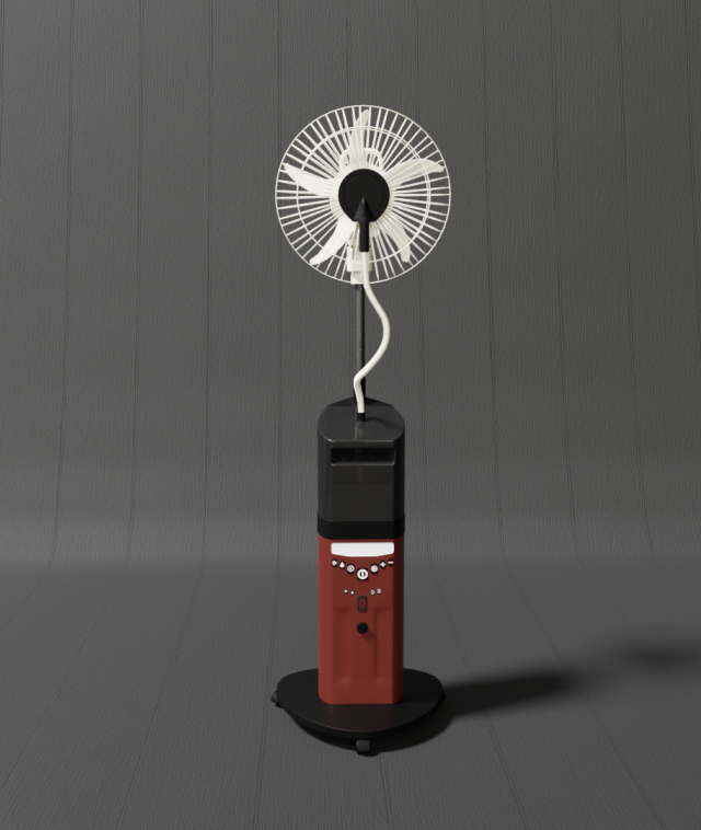 electronic fan 3Dモデル .c4d .max .obj .3ds .fbx .stl .blend 