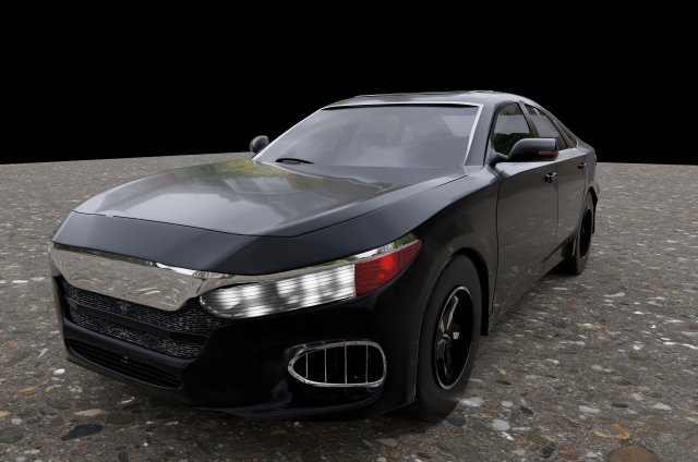 a 2020 honda accord Model 3D .c4d .max .obj .3ds .fbx .stl .blend 