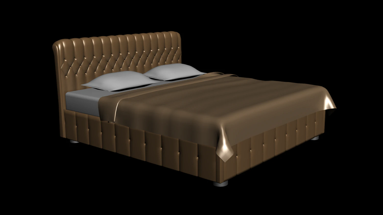 bed 3D Model .c4d .max .obj .3ds .fbx .stl .blend 