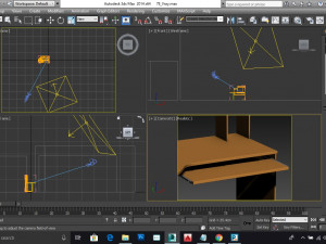 computer table 3D Модель