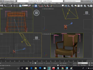 chair 3 nos 3D Model