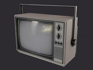 television pbr game ready 3D Modell