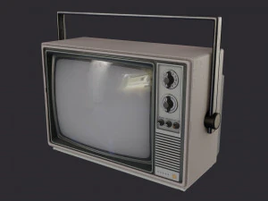 television pbr game ready 3D Model
