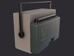 television pbr game ready 3D Modell