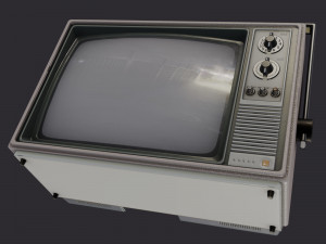 television pbr game ready 3D Modell