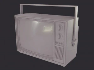 television pbr game ready 3D Model
