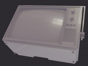 television pbr game ready 3D Modell