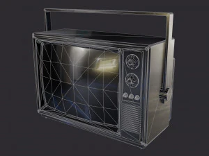 television pbr game ready 3D Model