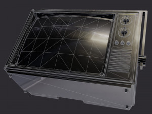 television pbr game ready 3D Modell