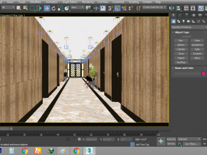 hotel corridor interior Modelo 3D