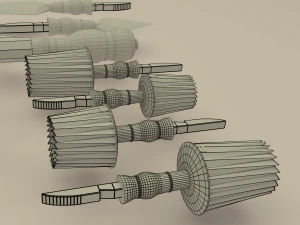 medieval instruments for trepanation 3D Model