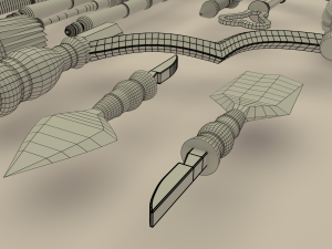 medieval instruments for trepanation 3D Model
