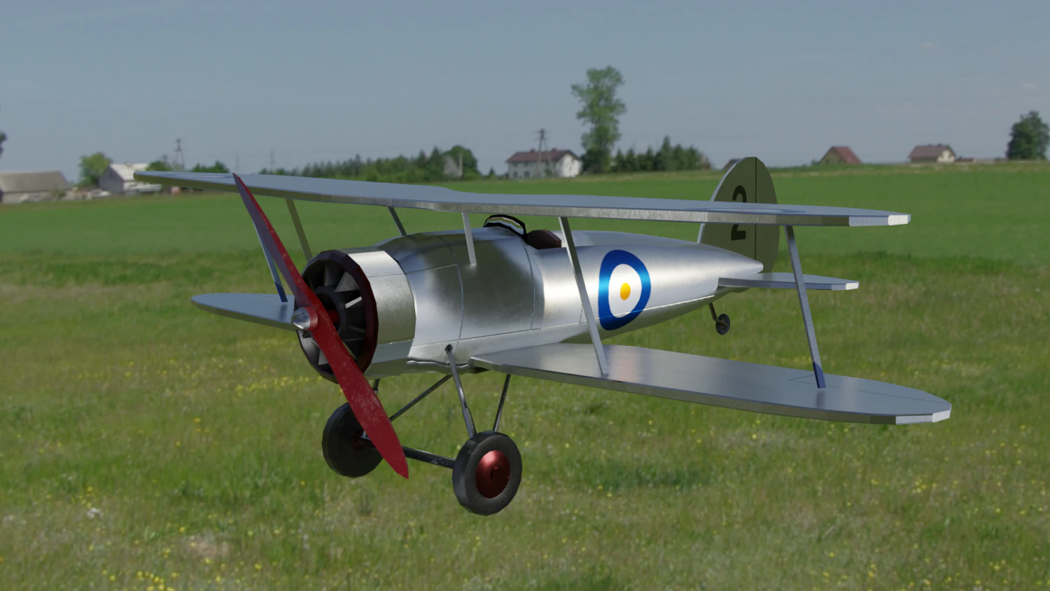 літак 3D Модель .c4d .max .obj .3ds .fbx .stl .blend 