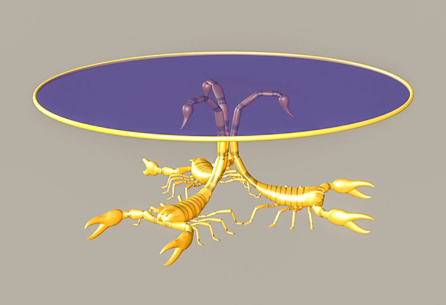 Scorpion Style Table 3D Model .c4d .max .obj .3ds .fbx .stl .blend 