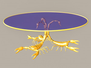 Scorpion Style Table 3D Model