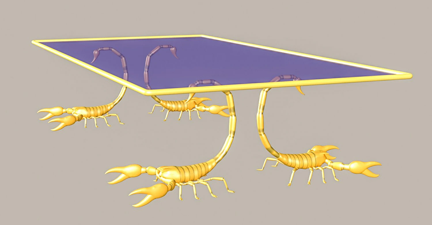 Scorpion style Table 3D Model .c4d .max .obj .3ds .fbx .stl .blend