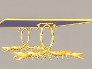 Scorpion style Table 3D मॉडल