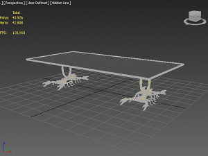 Scorpion style Table 3D मॉडल