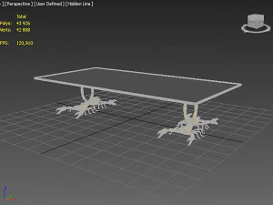 Scorpion style Table 3D Model