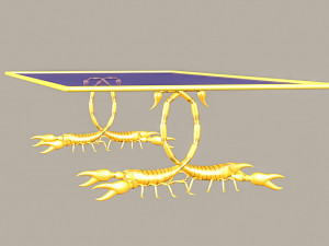 Scorpion style Table 3D मॉडल