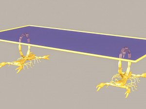 Scorpion style Table 3D मॉडल