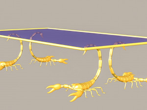 Scorpion style Table 3D मॉडल