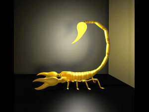 Scorpion style Table Lamp 3D Model