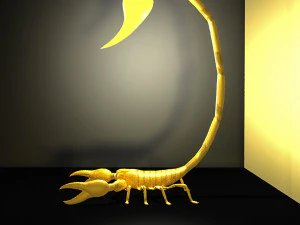 Scorpion style Table Lamp 3D Model