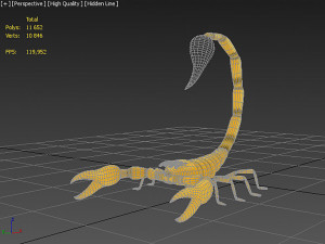 Scorpion style Table Lamp 3D Model