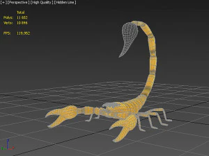 Scorpion style Table Lamp 3D Model