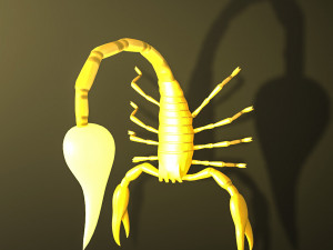 Scorpion style Wall Lamp 3D Model